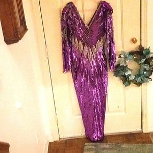 Formal sequins and beads